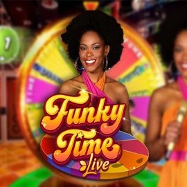 Funky Time logo by Evolution at Playfina Casino