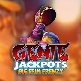 Jackpots logo of Genie Jackpots: Big Spin Frenzy from Blueprint Gaming at Playfina Casino