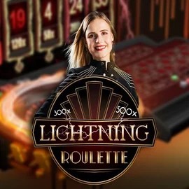 Lightning Roulette logo – Live Casino by Evolution at Playfina Casino