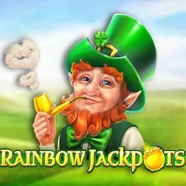 Official Jackpots logo: Rainbow Jackpots by Red Tiger Gaming at Playfina Casino