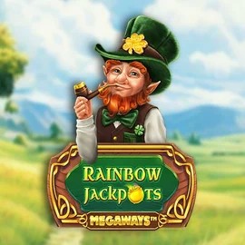 Rainbow Jackpots Megaways online game logo by Red Tiger Gaming on playfinaa.com