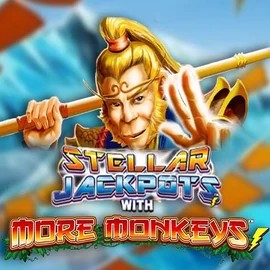 Play the Stellar Jackpots with More Monkeys slot by Lightning Box Game on Playfina Casino